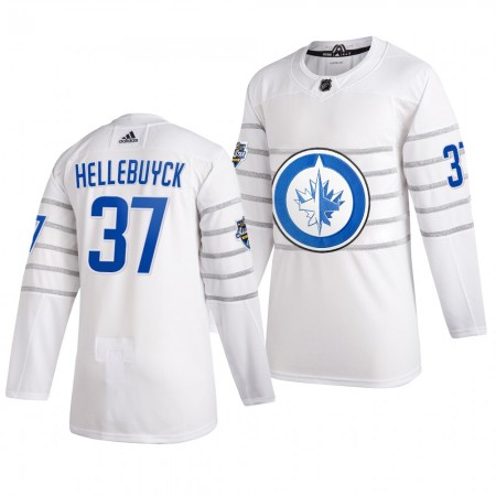 Winnipeg Jets Connor Hellebuyck 37 Wit Adidas 2020 NHL All-Star Authentic Shirt - Mannen